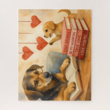 Studious Pooch met harten