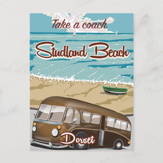 Studland Beach Dorset busreis Briefkaart (Voorkant)