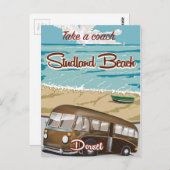 Studland Beach Dorset coach trip Briefkaart (Voorkant / Achterkant)