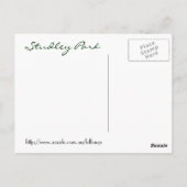 Studley Park Briefkaart (Achterkant)