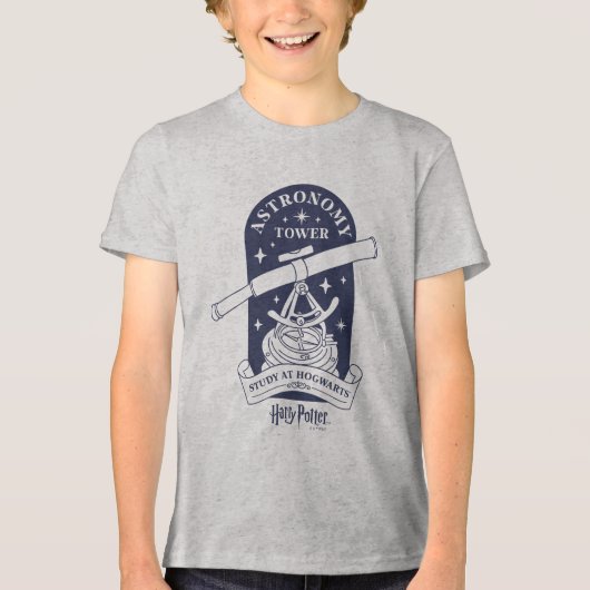 Study at HOGWARTS™ Astronomy Tower Tri-Blend Shirt (Voorkant)