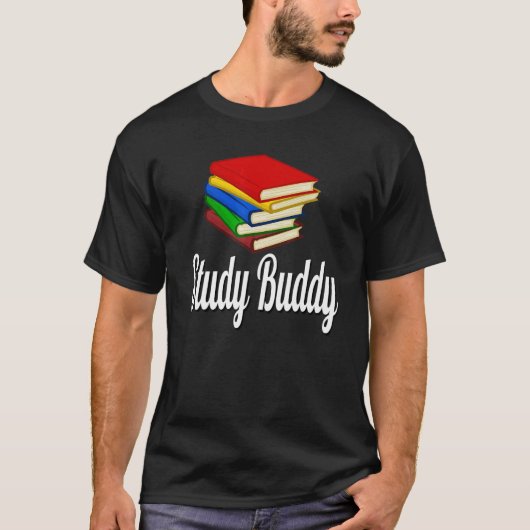 Study Buddy Stack of Books T-shirt (Voorkant)