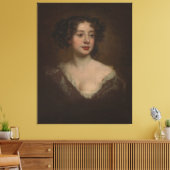 Study for a Portrait of a Woman (1670s) Canvas Afdruk (Insitu (Woonkamer))