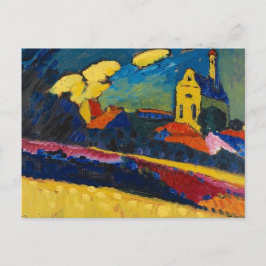 Study for Murnau, Landscape with Church Briefkaart (Voorkant)