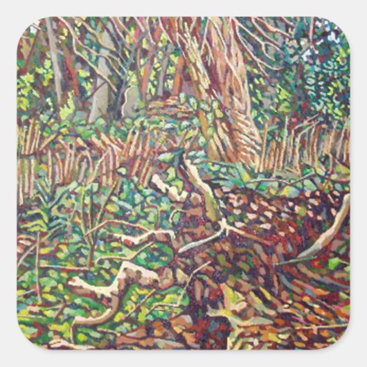 Study for Trunk 2 Vierkante Sticker (Voorkant)
