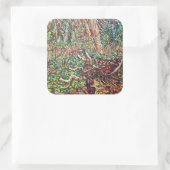 Study for Trunk 2 Vierkante Sticker (Tas)