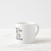 Study Fuel Mug For College Girls Coffee & Chaos  Espresso Kop (Voorkant rechts)