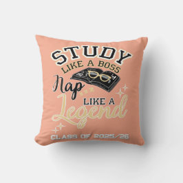 Study Like a Boss, Nap Like a Legend, College gift Kussen