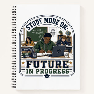 Study Mode Aan: Toekomst In Uitvoering T-shirt, St Notitieboek
