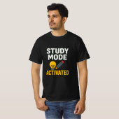 Study Mode Activated • Student & Teacher  T-shirt (Voorkant volledig)