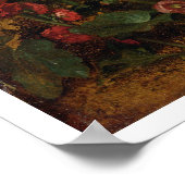 Study of Hollyhocks, c.1826 (olie aan boord) Poster (Hoek)