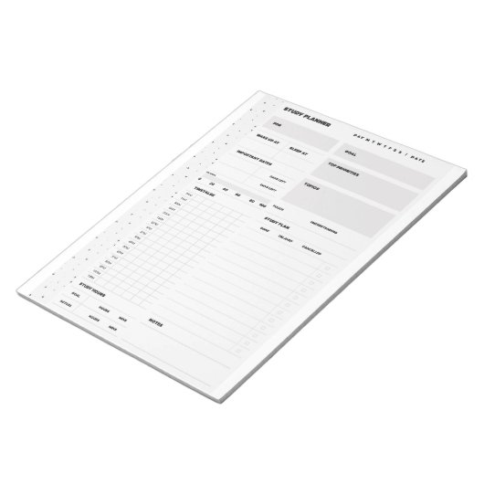 Study Planner Notitieblok (Schuin)
