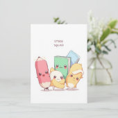 Study Squad Back to School Feestdagenkaart (Staand voorkant)