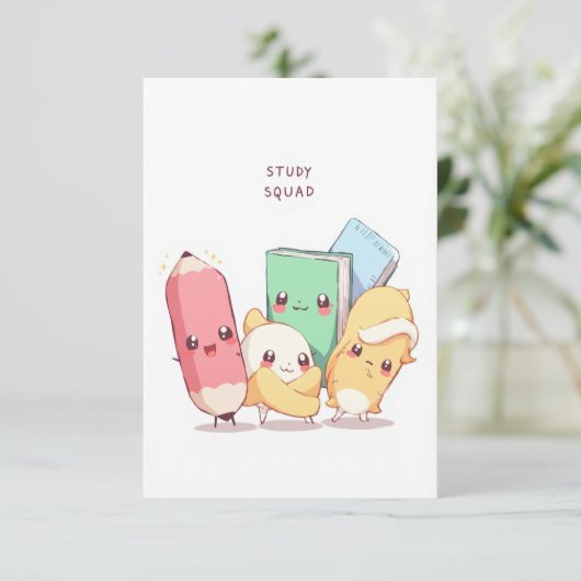 Study Squad Back to School Kaart (Staand voorkant)