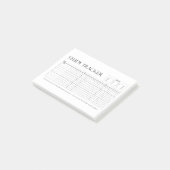 Study Tracker | Maand | 31 dagen | Onderwerp | Voo Post-it® Notes (Schuin)