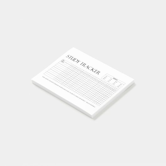 Study Tracker | Maand | 31 dagen | Onderwerp | Voo Post-it® Notes (Schuin)