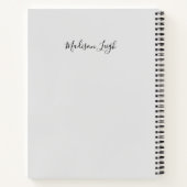 Stuf dat ik vandaag, manuscript, jouw naam op rug  notitieboek (Achterkant)