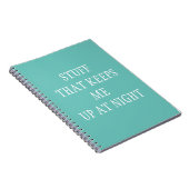 Stuf dat me 's nachts wakker houdt notitieboek (Rechterzijde)