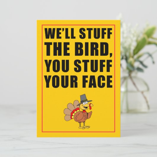 Stuf je vriendschappelijke uitnodiging af (Staand voorkant)