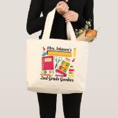 Stuf van de tweede klas van de leraar grote tote bag (Voorkant (product))