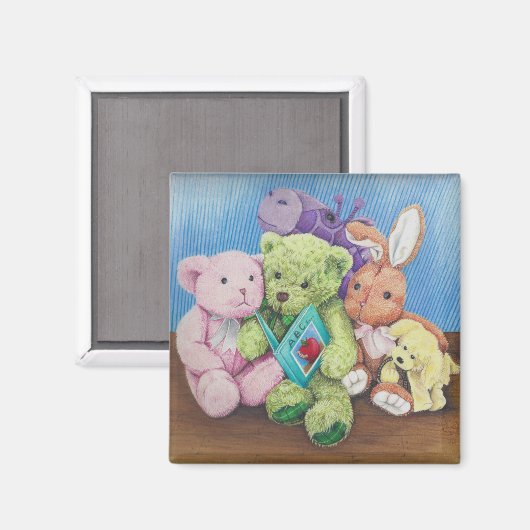 Stuff Animal Circle Time ABC Print op magneet (Voorkant / Achterkant)