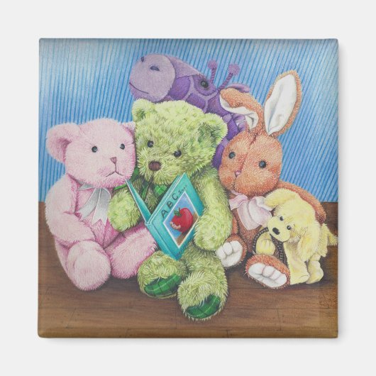 Stuff Animal Circle Time ABC Print op magneet (Voorkant)