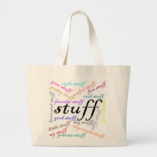 Stuff Bag Grote Tote Bag (Voorkant)