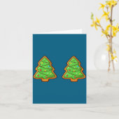 Stuff My Face With Christmas Cookies Inappropriate Kaart (Gele Bloem)