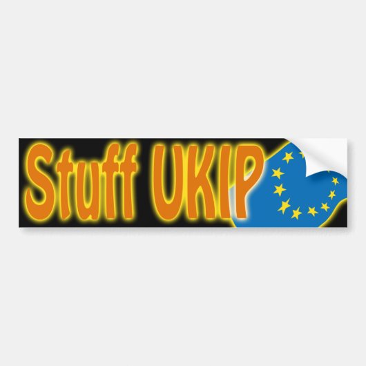 "Stuff Ukip" Het EU-referendum in Groot-Brittannië Bumpersticker (Voorkant)