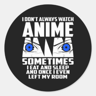 Stuff voor Mannen Anime Clothing voor Mannen Anime Ronde Sticker