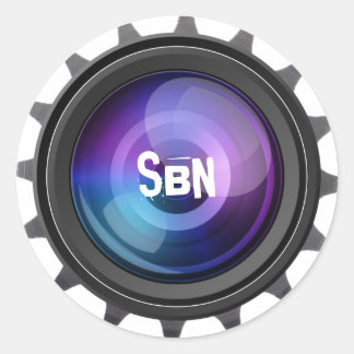 StuffByNick ronde logo kleur Sticker