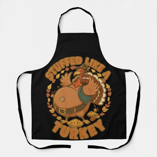 Stuffed Like A Turkey Apron Schort (Voorkant)