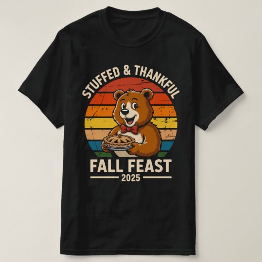 Stuffed & Thankful Tee T-shirt (Design voorkant)