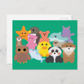 Stuffed Toys  Briefkaart (Voorkant / Achterkant)