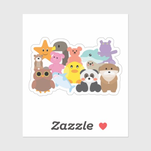 Stuffed Toys Sticker (Vel)