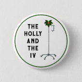 Stuffers voor kerststallen ronde button 5,7 cm (Voorkant)