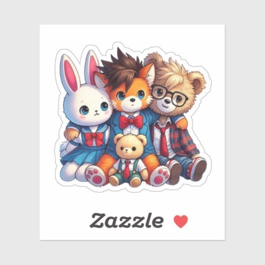 Stuffies Beste Vrienden Sticker (Vel)