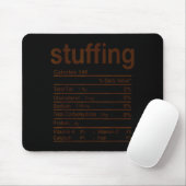 Stuffing Nutrition Facts Funny Thanksgiving Food C Muismat (Met muis)