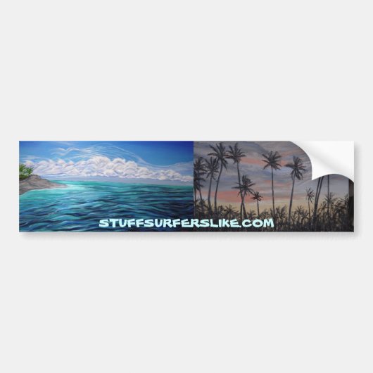 STUFFSURFERSLIKE.COM'S ISLAND FEVER BUMPERSTICKER (Voorkant)