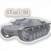STuG III (Sturmgeschütz III) Sticker (Voorkant)
