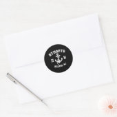 Stugots Belmar NJ Anker Noodlijdende Boot Ronde Sticker (Envelop)
