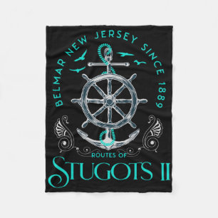 Stugots Belmar Nj Anker Vervuild Sarcastisch Boot Fleece Deken