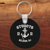 Stugots Belmar Nj Anker Vervuild Sarcastisch Boot Sleutelhanger (Voorkant)