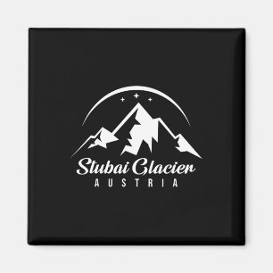 Stui Glacier Oostenrijk Ski Resort Skiën Snowboard Magneet