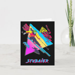 Stuier Retro Skiën Avontuur Graphic Ski Skiër Kaart