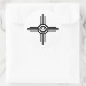 stuifmeeuw 1 ronde sticker (Tas)