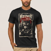 Stuitende weerwolf in het Volle Maan  Monster T-shirt (Voorkant)