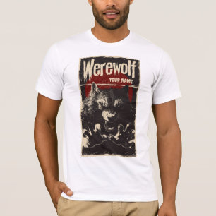 Stuitende weerwolf in het Volle Maan  Monster T-shirt