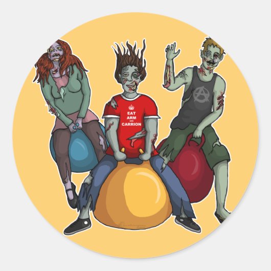 Stuitende zombies, stickers (Voorkant)