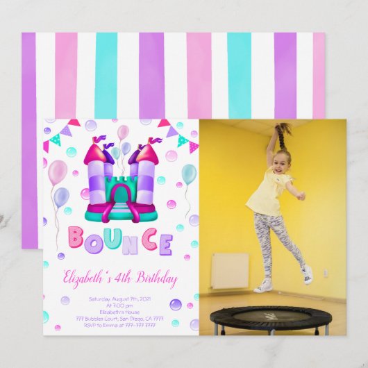 Stuiteraar Foto Uitnodiging (Voorkant / Achterkant)